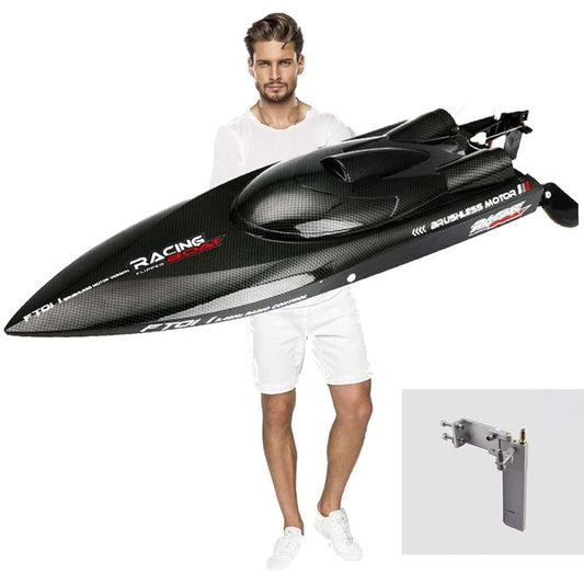SOWOFA Feilun FT011 RC Boat Ship Maximum Racing High Speed 55KM/H Brushless Motor Excellent (Upgraded Metal Tail Rudder Aluminum Water Rudder for FT011)
