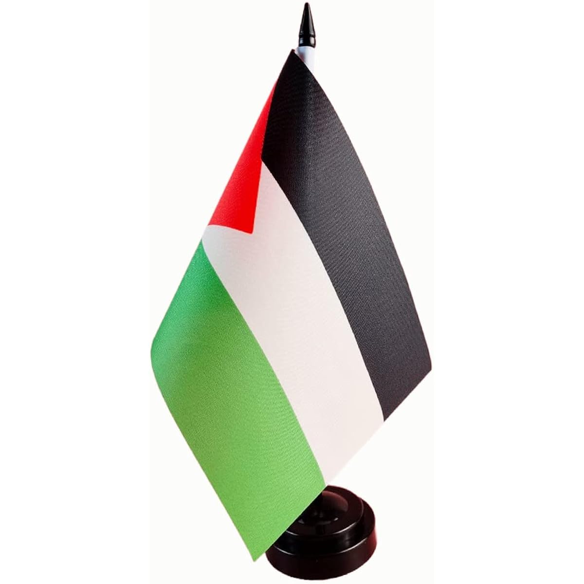 Palestine Table Flag, Palestinian Desk Flag, Palestinian People Flag, Palestinian Flag Set, Office Flags, Table Decorations, 8 x 5.5 Inch, Vibrant Color and Fade Resistant