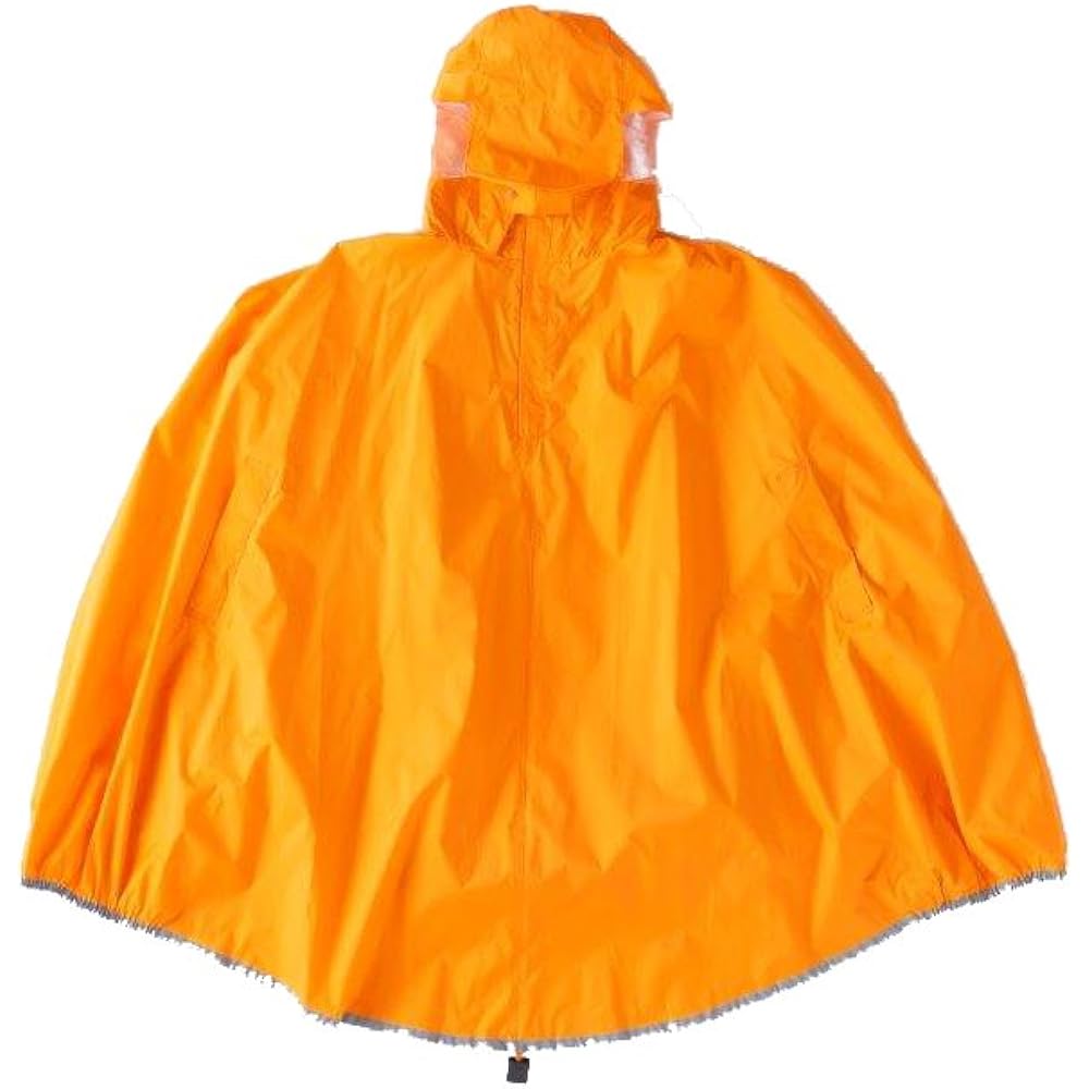 [Koyanagi] I can help! Cycle poncho 《Rear reflective patch/hood with glasses on both sides》 Charipon
