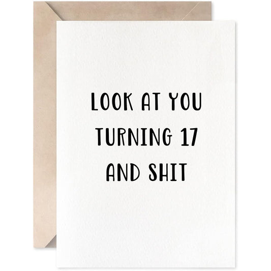 17th Birthday Cards for Boys, Girls, 17 Birthday Cards for Sons, Daughters, Friends