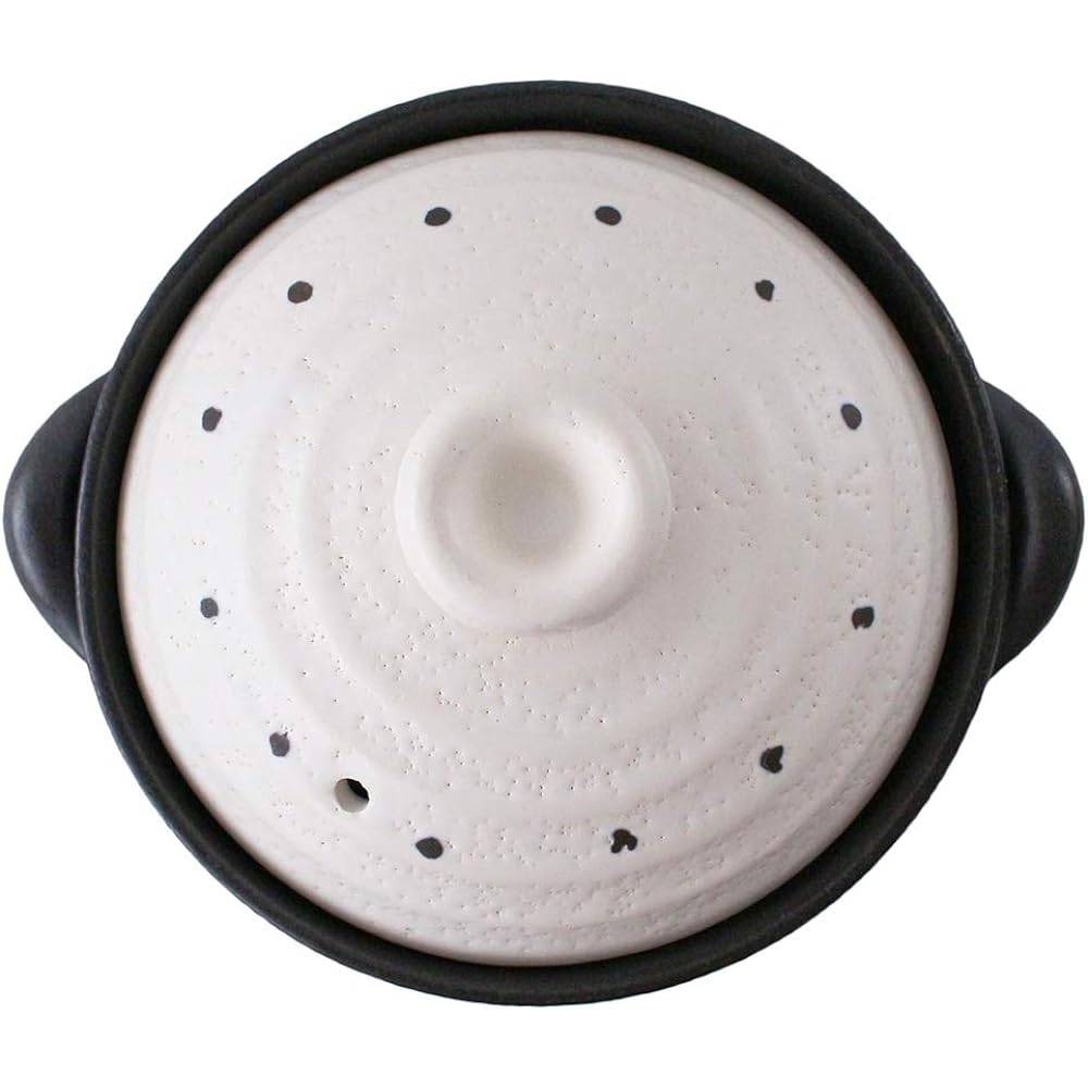 &NE Banko Ware Metal IH Rice Cooker Dot White (2 cups) NMY-M8767
