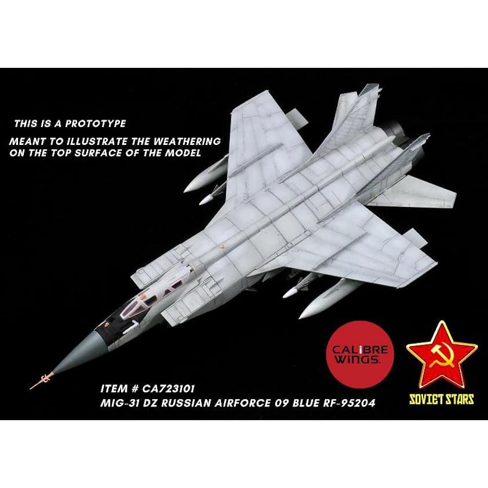 Caliber Wings 1/72 MiG31DZ Foxhound Russian Air Force Blue 09 RF95204 Finished Product