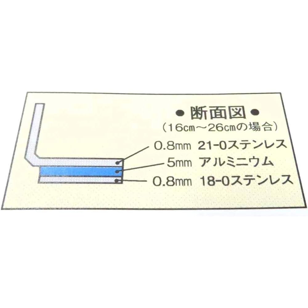 Endo Shoji TKG One-handed pot 24cm deep Made of rust-resistant stainless steel and hygienic IH compatible No lid Outer diameter x depth (mm) 255 x 135 Plate thickness (mm) 0.8 Bottom diameter (mm) 223 Mass (kg) )1.7 Commercial AKT8924