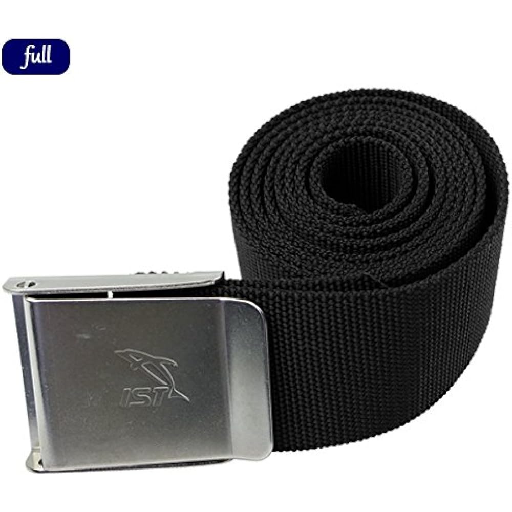 IST PROLINE Diving/Snorkeling Weight Belt with Stainless Steel Buckle WB-12 150cm Diving Snorkeling Marine Sports
