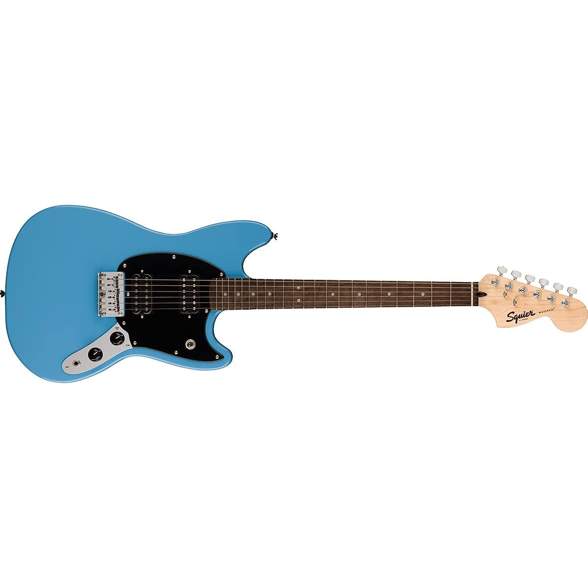 Squier by Fender SONIC MUSTANG HH California Blue Electric Guitar Beginner 14-piece Set [With Mini Amp] Mustang Squier/Squier
