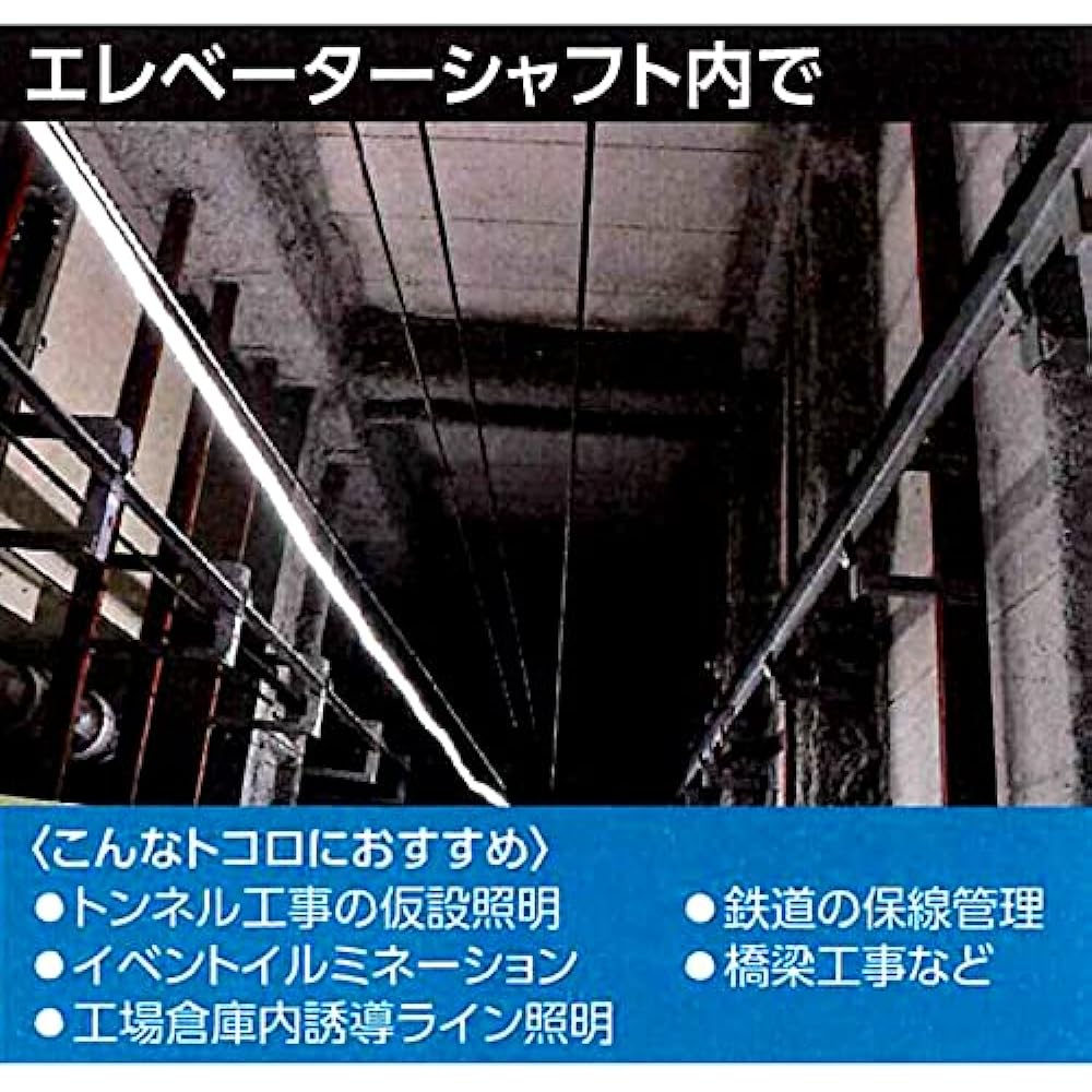 Nichido Ind LED Connect Line Double-sided Emission 10m AC100V Exclusive Outdoor Type Strip LED LECN-R10LA-W