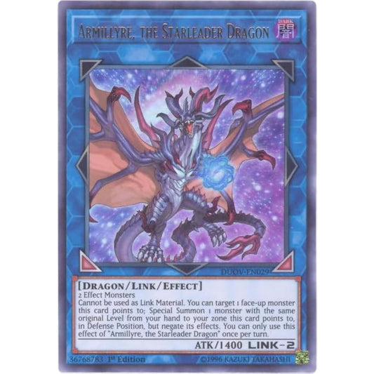 Army, Star Leader Dragon DUOV-EN029 Ultra Rare 1st Edition