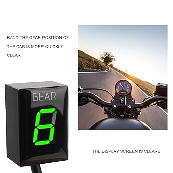 Speed Display Meter Gear Indicator Motorcycle Speed Display Meter ECU Direct Mount 1-6 Speed Kawasaki Ninja 650R Z800E Z650 Ninja 650R