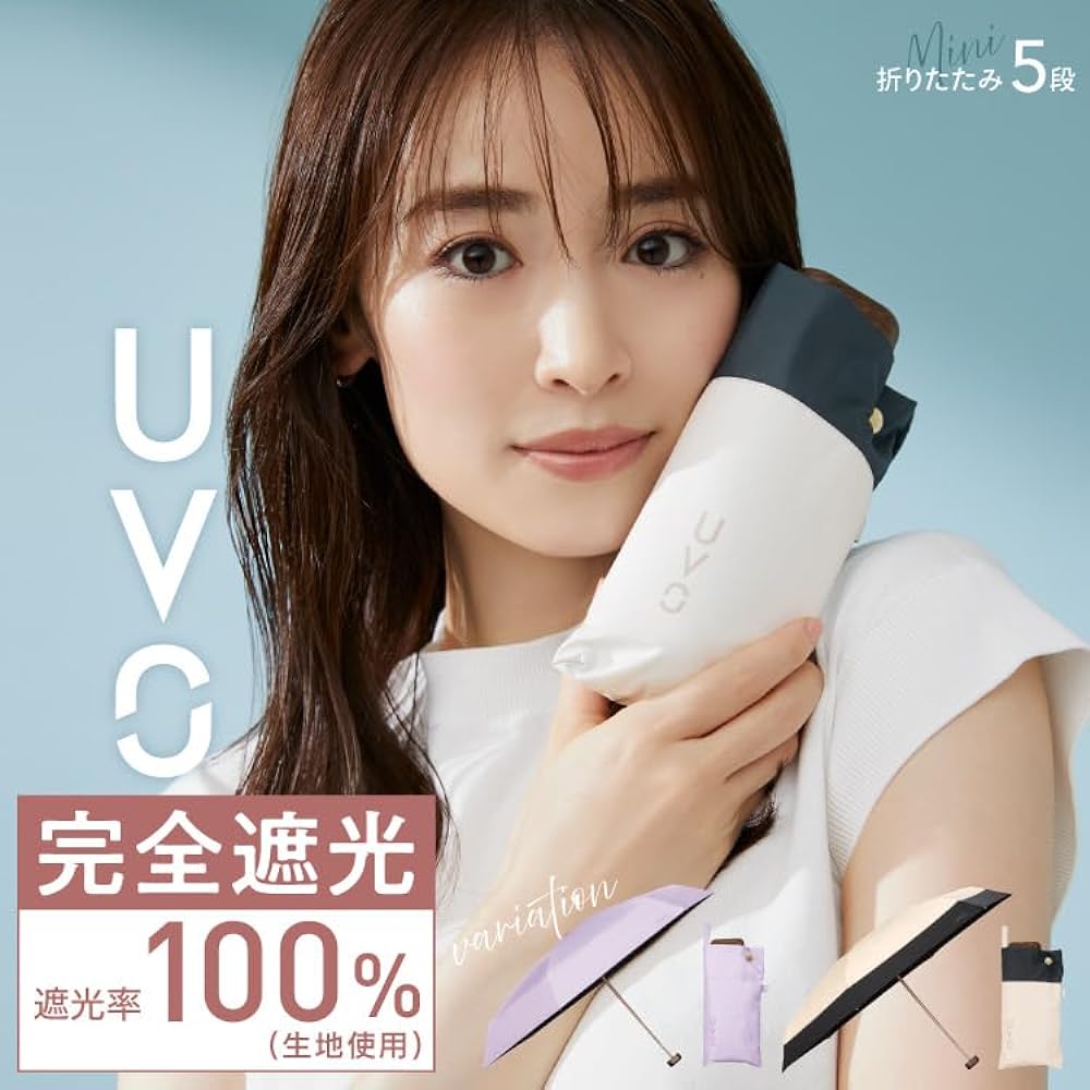 [2024] Wpc. Strongest Parasol UVO Folding Umbrella / 5 Tiers Cutting Lavender -025