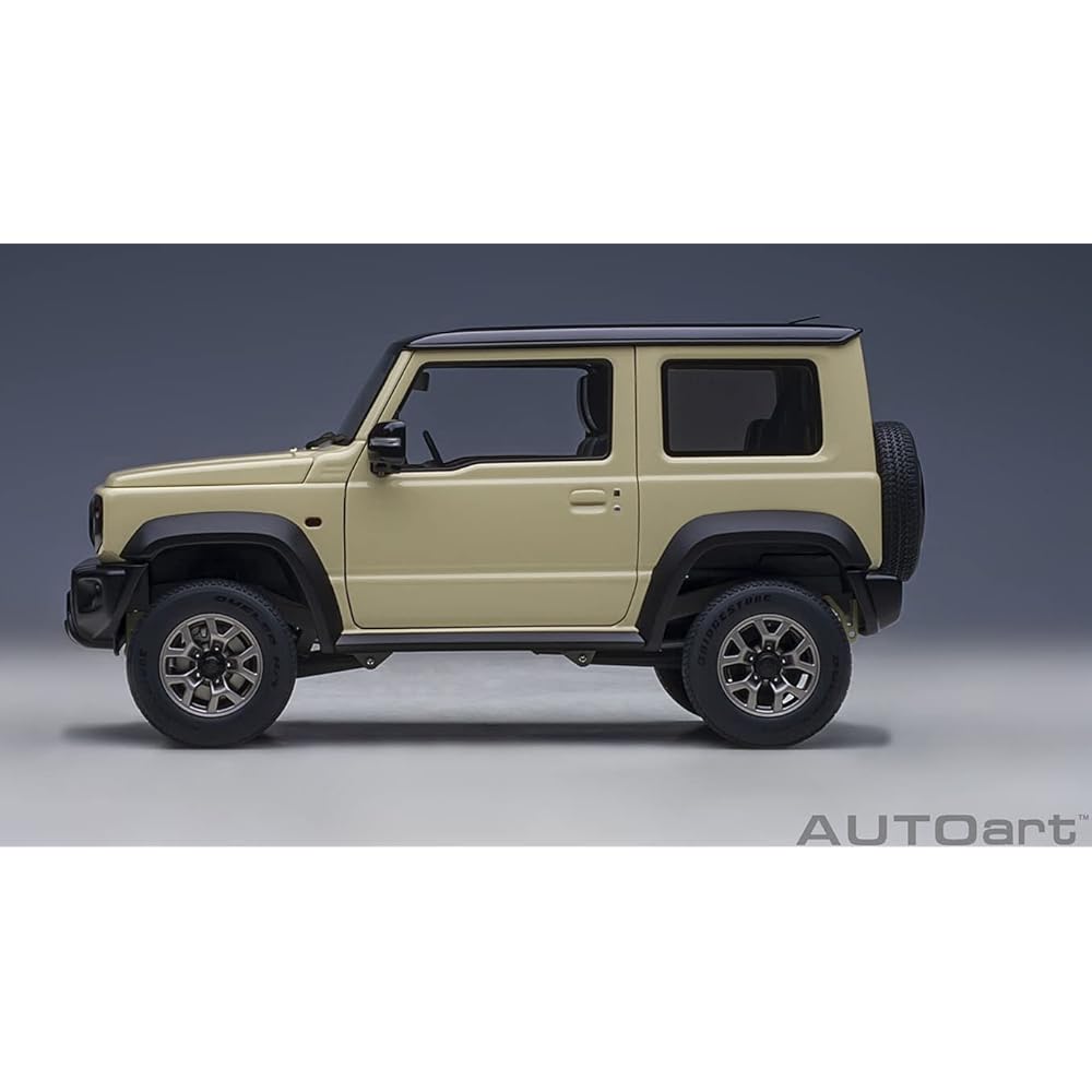 AUTOart 1/18 Suzuki Jimny Sierra (JB74) Ivory Metallic/Black Roof Finished Product 78510
