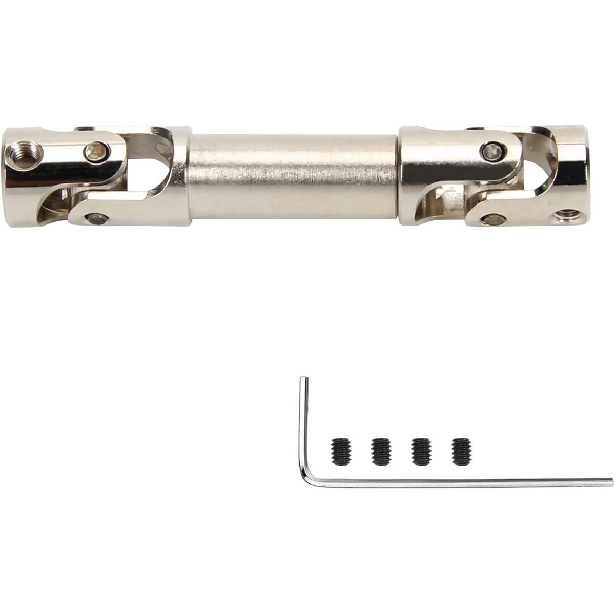 RCAWD #45 Steel 41-53mm Slider Center Drive Shaft 3mm Inner Hole for Pin Axial 1-24 Scx24 Crawler Parts