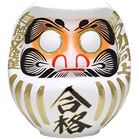 Takasaki Daruma Pass Daruma No. 13 White