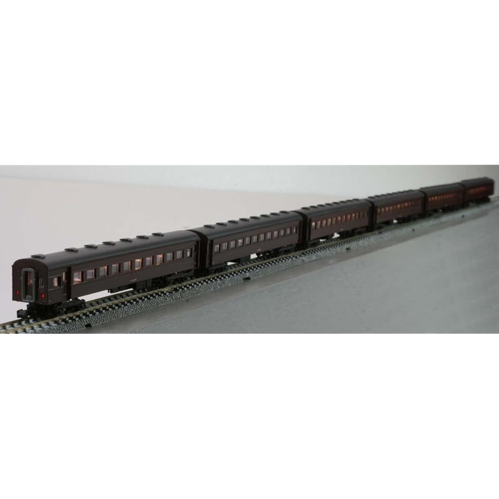 Crown Model Z Gauge 3010 JNR Suha 43 Series Passenger Car Grape Color No. 2 6-Car Set