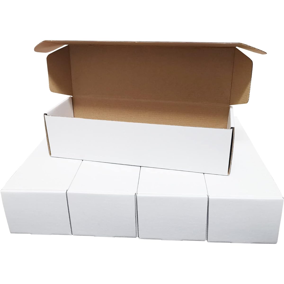 PLAYGOGYM Trading Card Storage Box - Baseball Card Storage Organizer - Sports Card Storage Box for Baseball Cards, Football Trading Cards, Game Cards Holder 5 Pack - 1750 Cards
