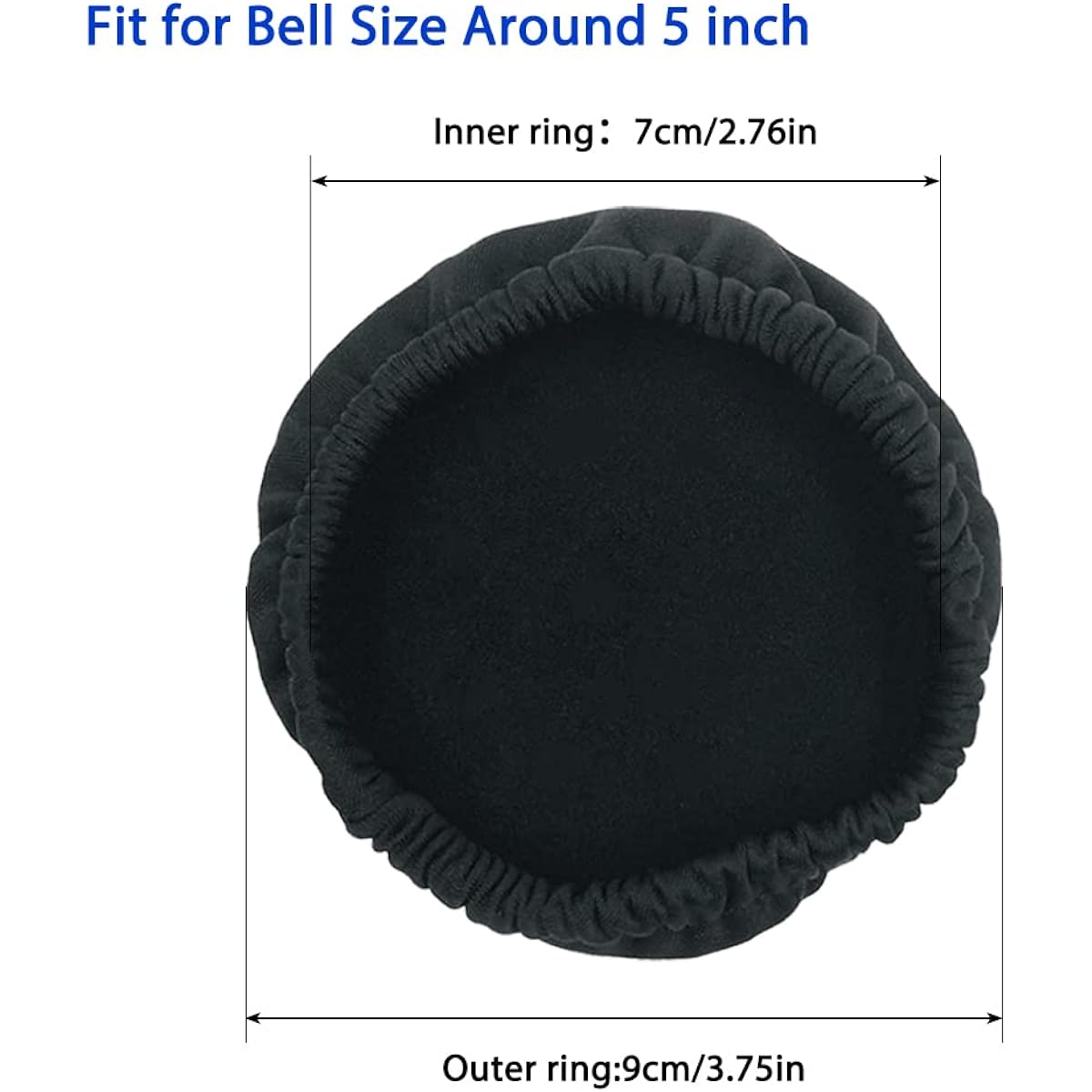 lyflux 3pcs 5inch Reusable Musical Instrument Bell Cover Saxophone Bell Cover Cornet Bell Cover Musical Instrument Protection Dustproof Cover Musical Instrument Cleaning Care Product Cover