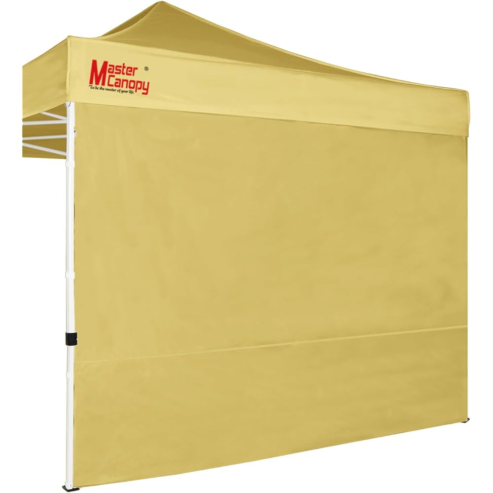 MASTERCANOPY Side Sheet (Horizontal Curtain) for Tarp Tent, 2.5M/3M Waterproof, Windproof, UV Protection, Heat Shielding, Easy to Remove, For Business, Outdoor Use [Single Side Sheet]