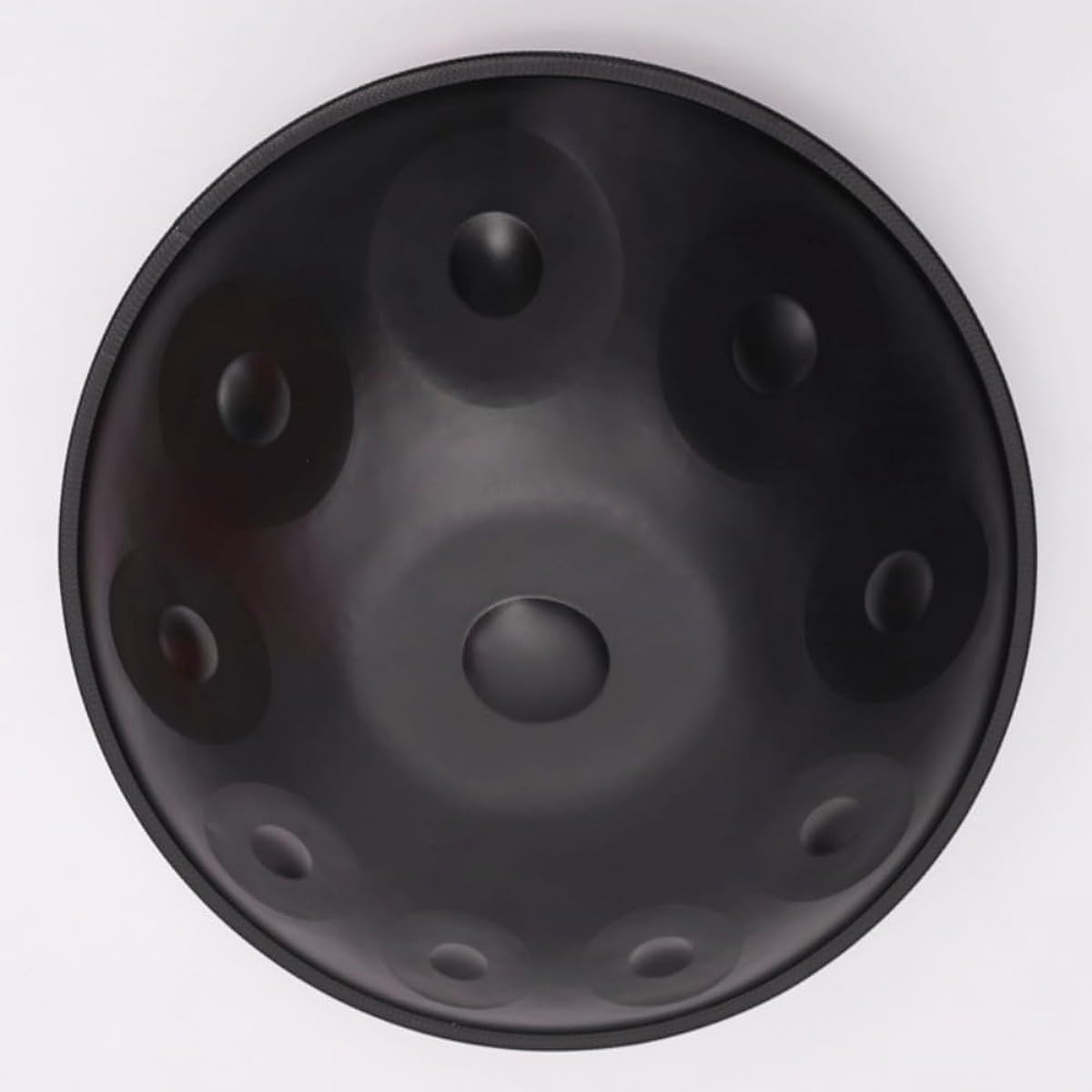 440Hz Steel Tongue Drum Percussion Handpan Drum D Minor 10 Notes Handpan (Black)