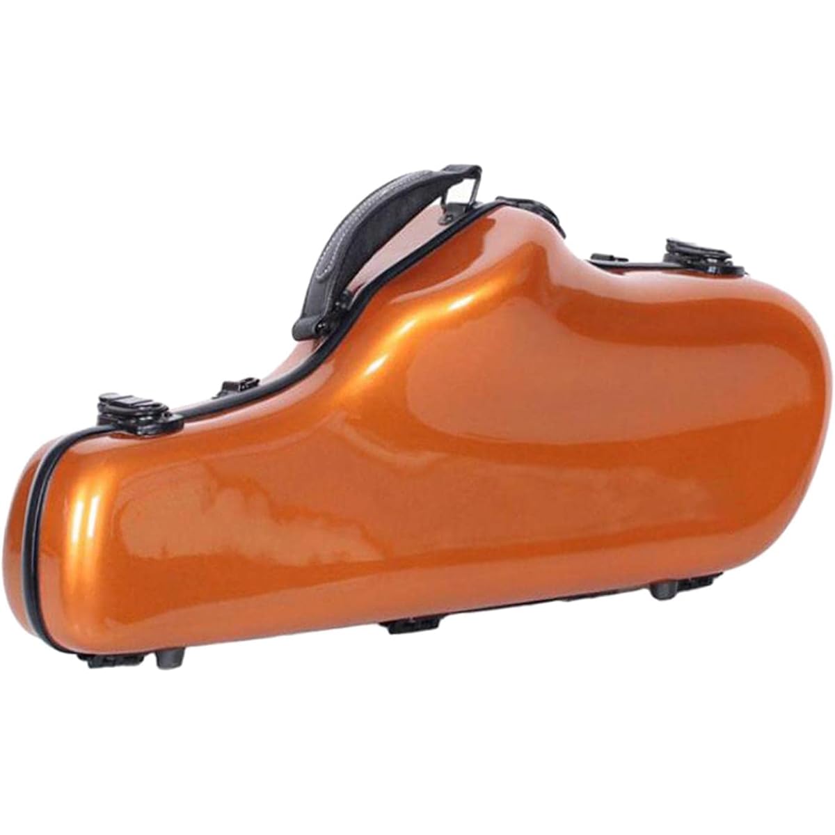 aternee Portable Alto Sax Gig Bag Sax Hard Case, Gold