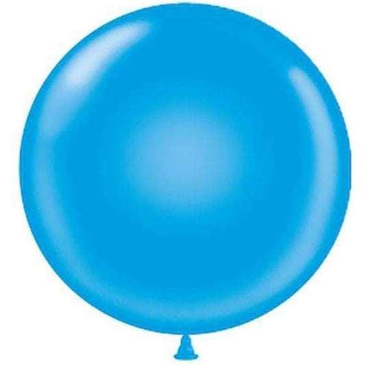17" Tuf-Tex Standard Blue Birthday Party Decoration Celebration Supply Latex Helium Balloons - Bag of 50