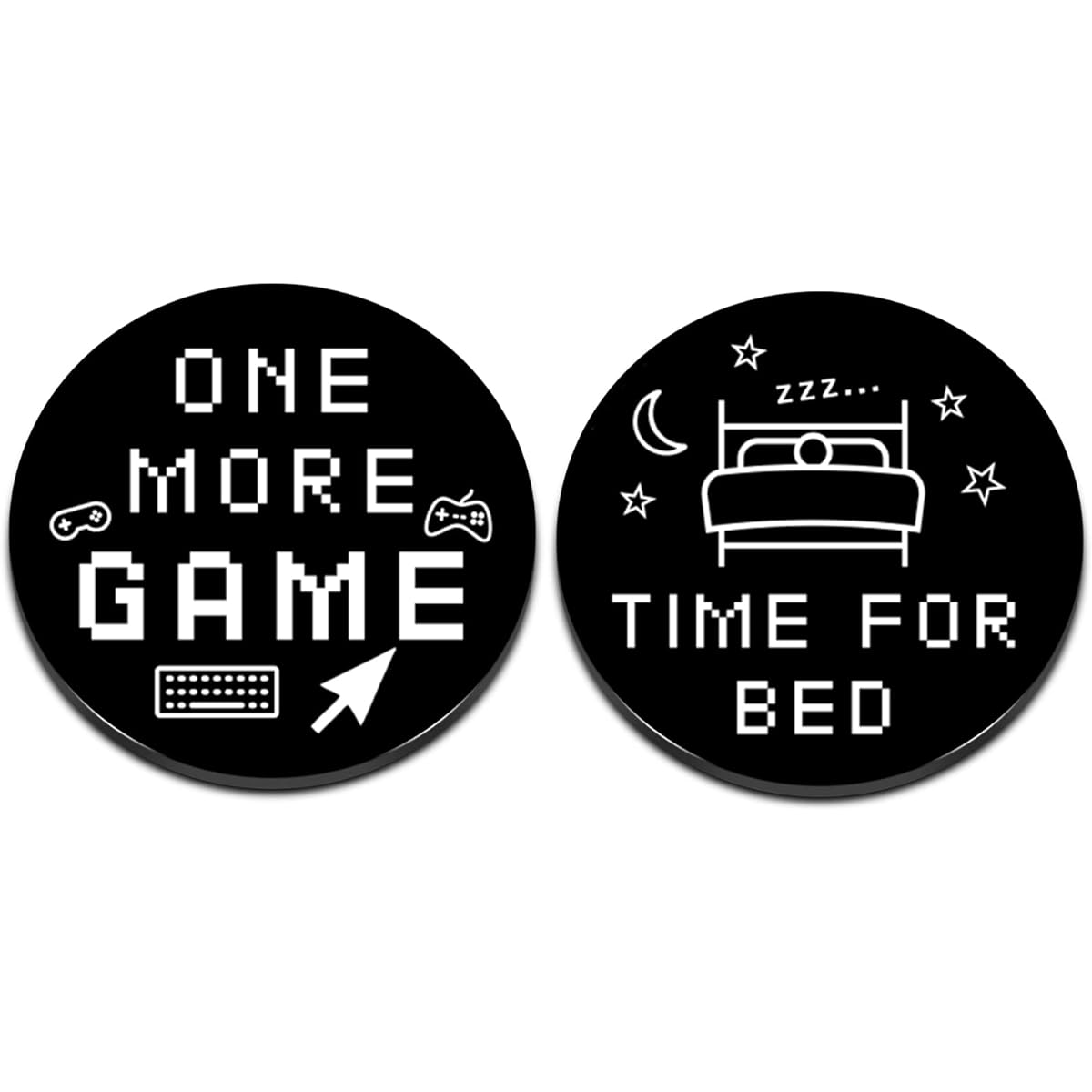 Funny Destiny Flip Coin Gamer Boyfriend Son Boy Man Decision Maker Coin Christmas Game Xmas Game Christmas Stocking Stuffer for Game Lovers Fans Teen Games Birthday Valentine's Day Gift for Kids Double Sided Printing