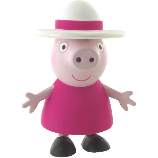 Comansi - Peppa Grandma Pig Minifigure, Multicolor, 7cm (Y90152)