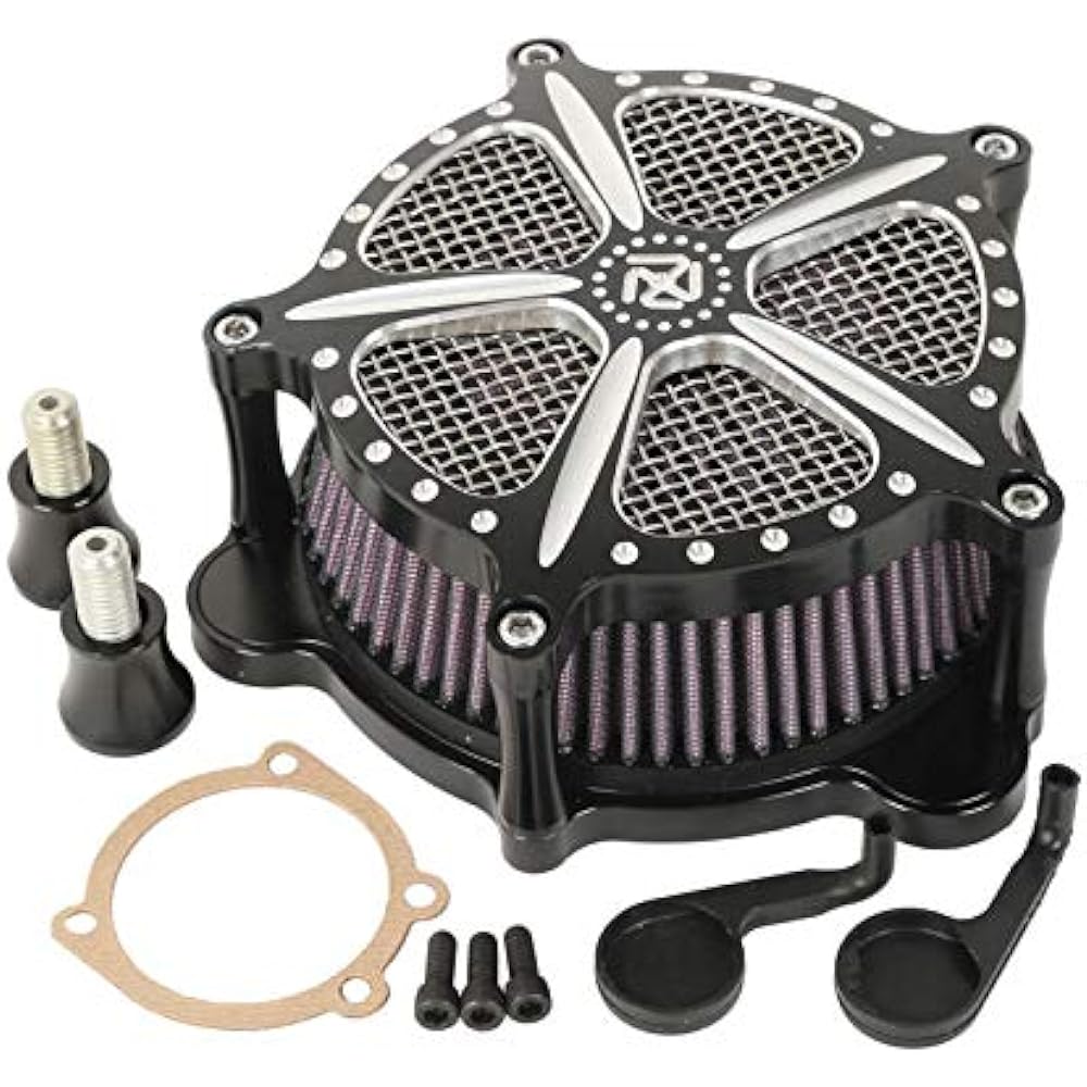 HUILI-JPHOME Modified Air Cleaner Intake Filter Compatible with Harley Softail Dyna Glide Rocker Touring