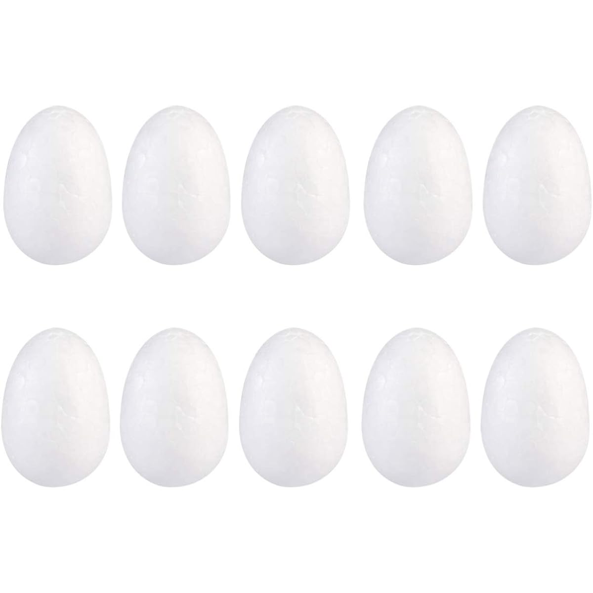 BESTOYARD Simulation Egg Styrofoam Egg White 50 Pieces Easter Foam Egg Styrofoam Polystyrene Egg Shape Easter Egg Decoration Ornament DIY Craft 4cm White White White Craft Styrofoam Egg Smooth Foam Egg