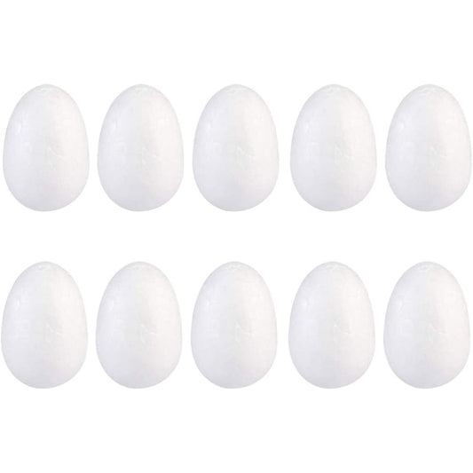 BESTOYARD Simulation Egg Styrofoam Egg White 50 Pieces Easter Foam Egg Styrofoam Polystyrene Egg Shape Easter Egg Decoration Ornament DIY Craft 4cm White White White Craft Styrofoam Egg Smooth Foam Egg