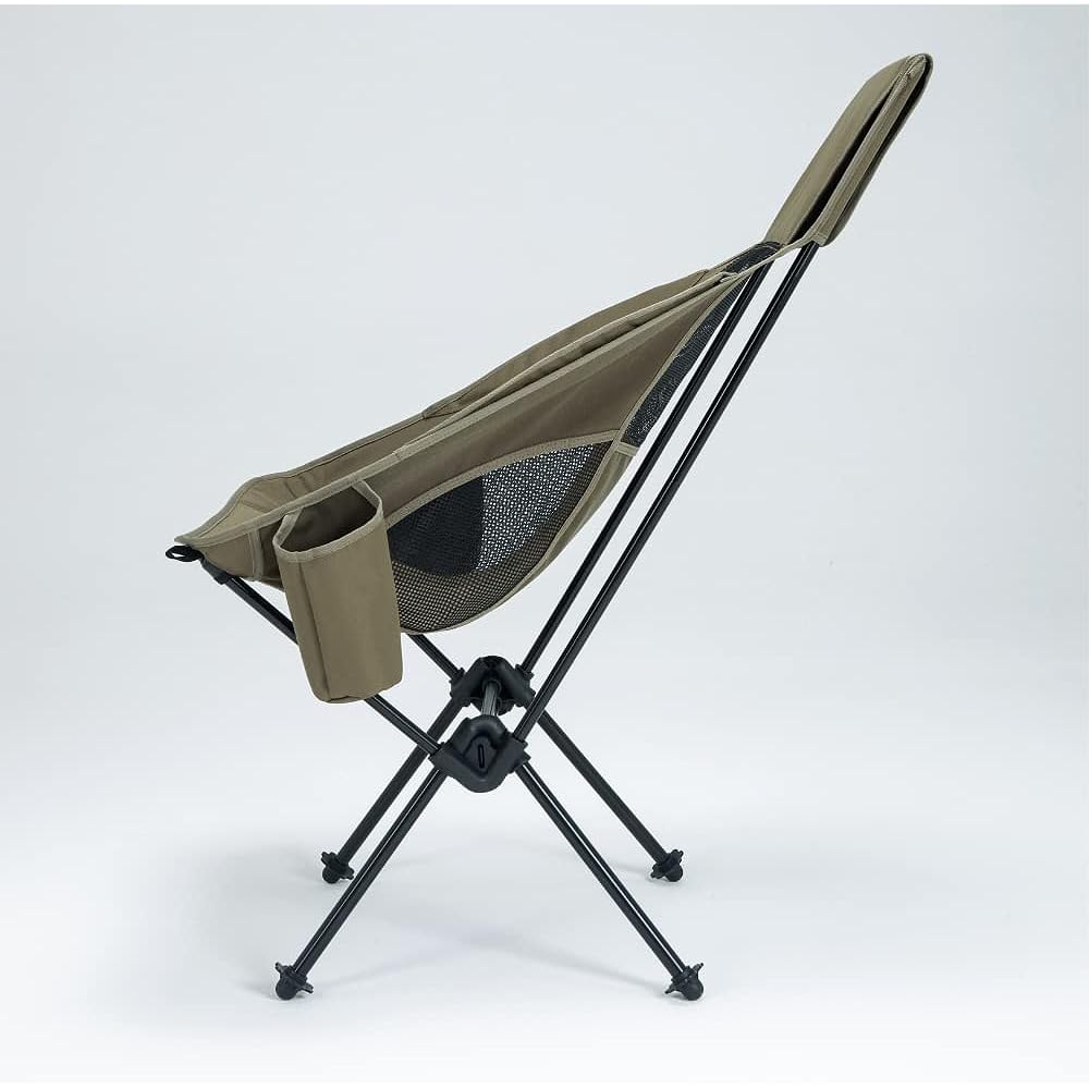 DOKICAMP Outdoor Chair High-Back 7075 Chair Camping "CHAIR UNL P1" (Khaki)