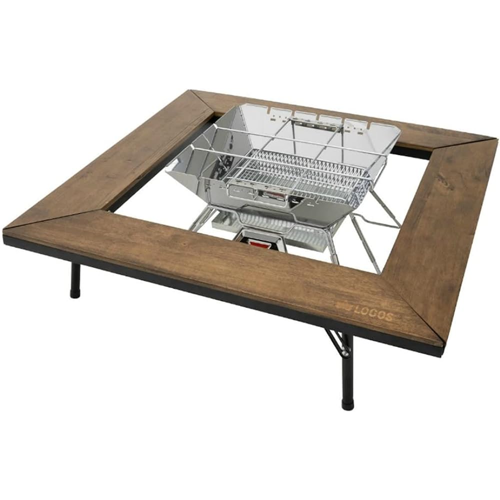 LOGOS Iron Wood Hearth Table 81064133 Camping Folding Outdoor Table