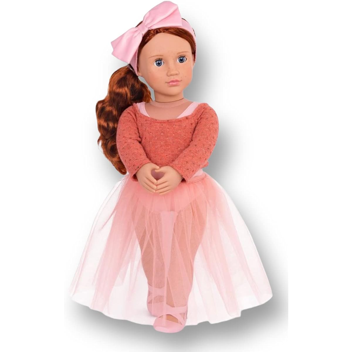 Our Generation Aubrie 18" Ballet Doll Red Hair and Sofa