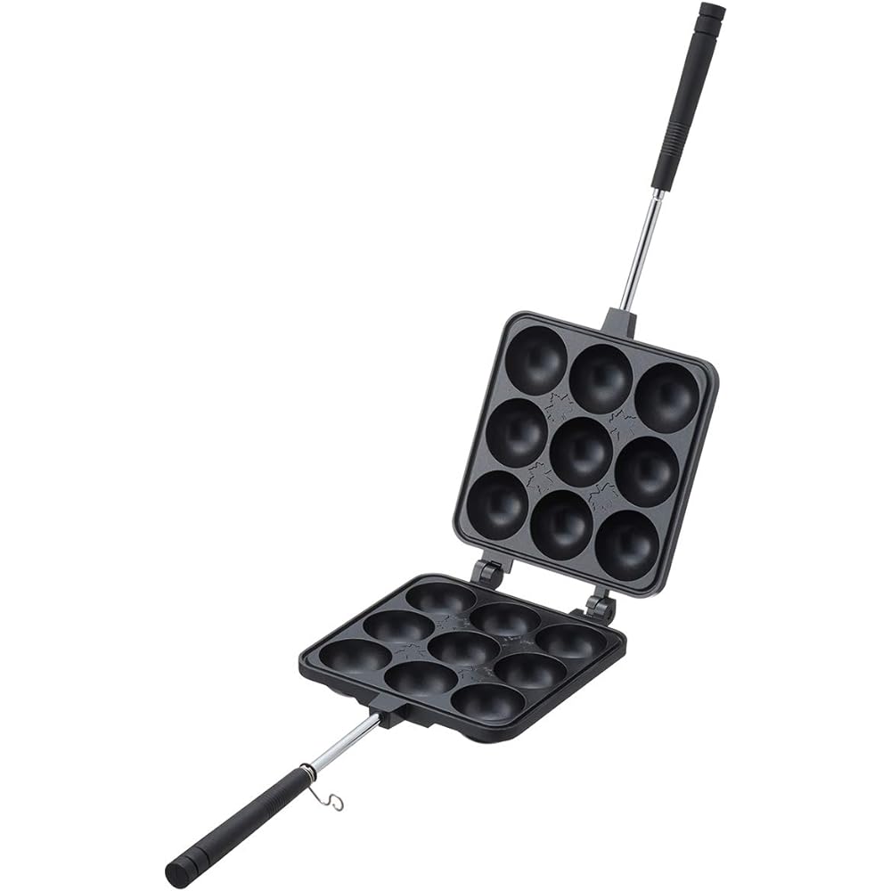LOGOS Takoyaki Ball Maker 81062244 Black (approx.) Width 35.5 x Depth 14 x Height 5cm