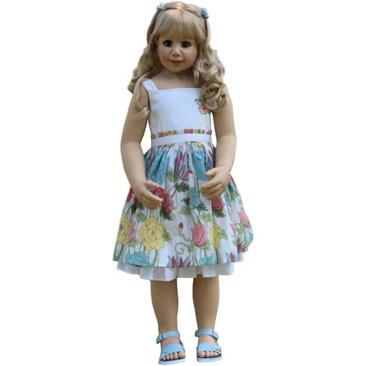 39inch Reborn Toddler Doll Princess Girl Toy Real 3 Years Old Size 100cm Kids Clothes Model Big Dress Up Doll Baby Gift