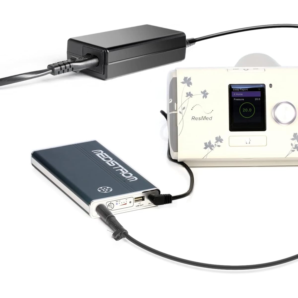 CASIMY 24V 2.7A AC/DC Adapter Charger Medistrom Pilot-24 Lite 645759689818 P24MPLBP1 PowerLite 24 PowerBank Pilot-24Lite CPAP Battery Backup Adapter Power Cord