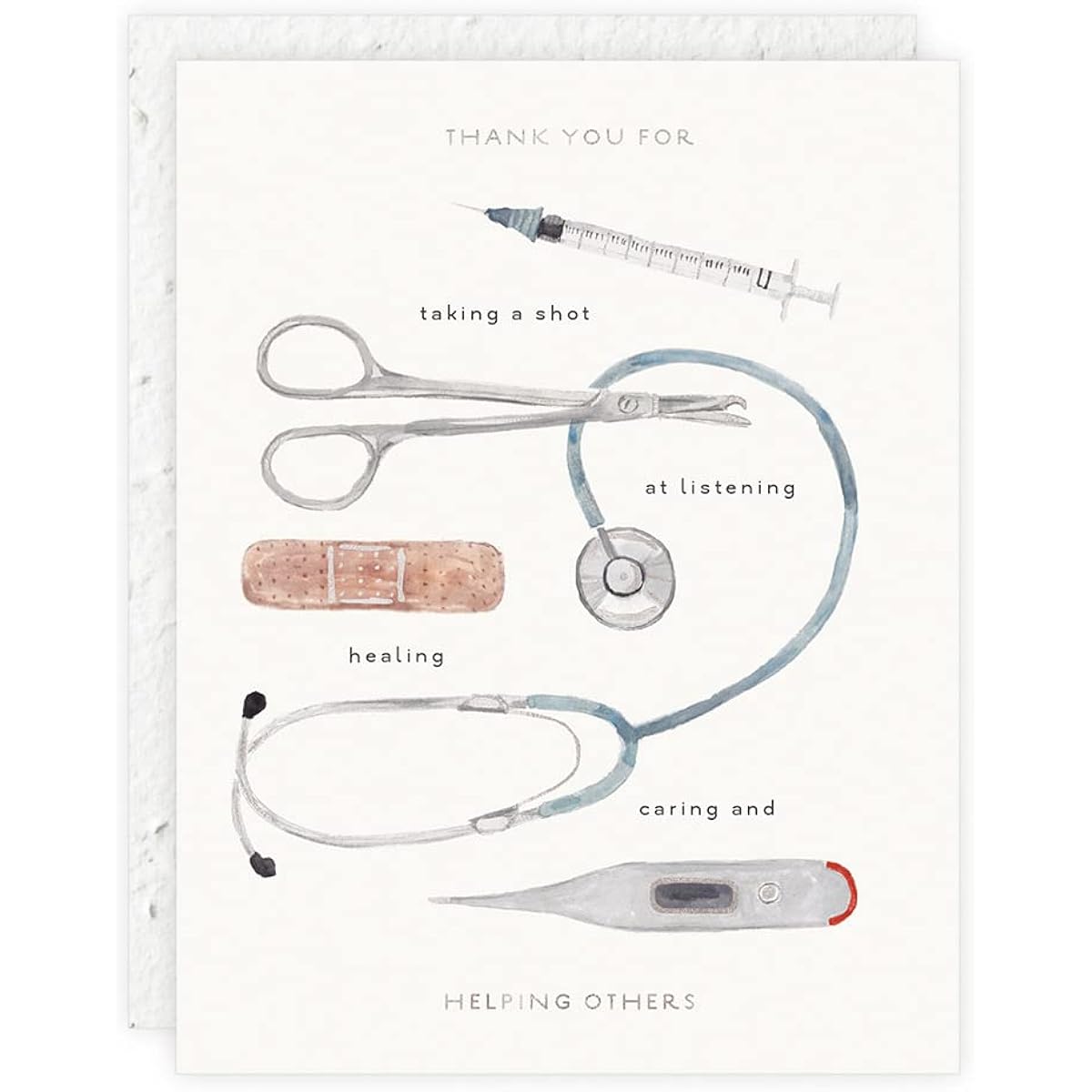 Legacy Help Others White 5.5 x 4.25 Paper Thank You Greeting Seed Card