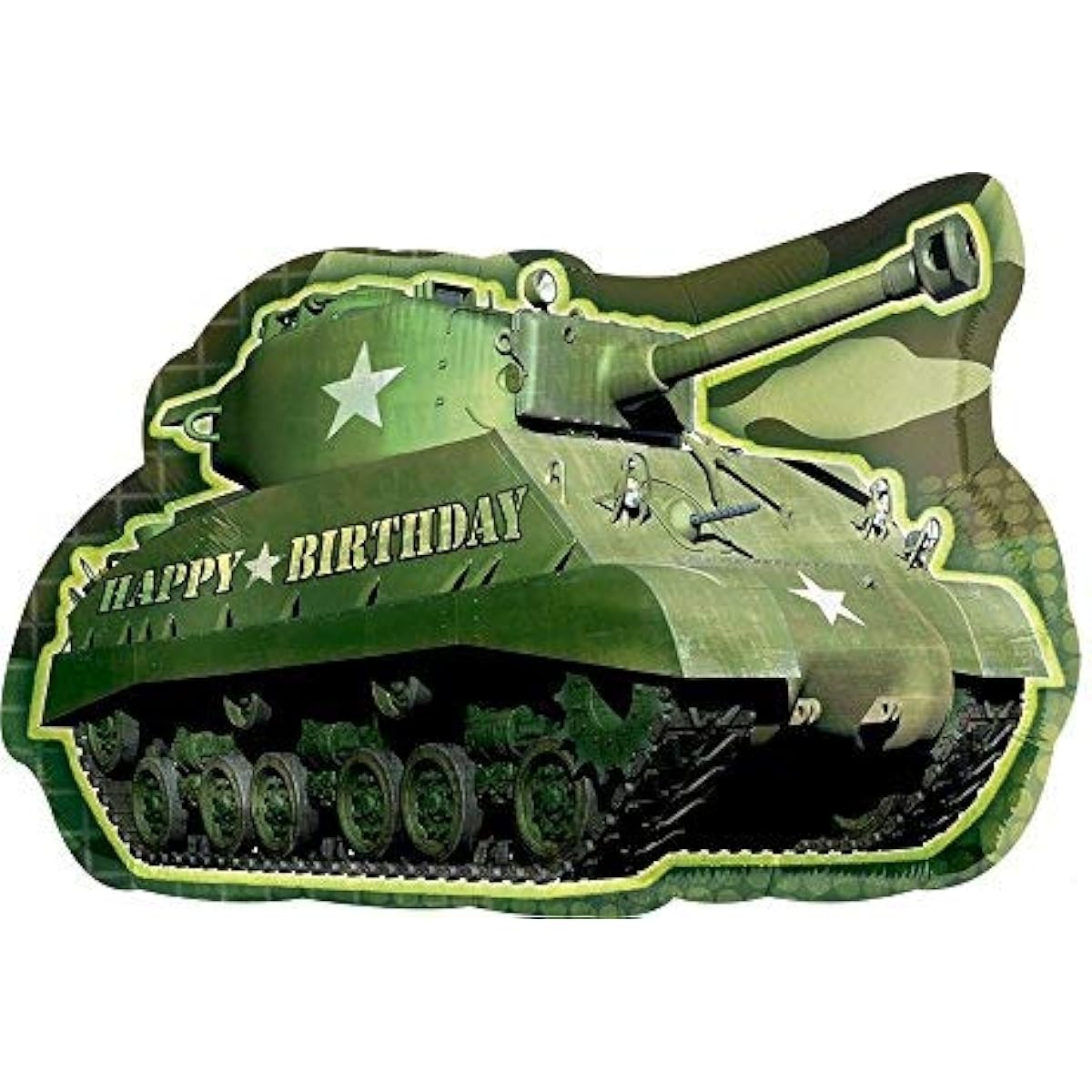 Army Tank and Jet Fighter Camouflage Party Supplies Birthday Balloon Bouquet