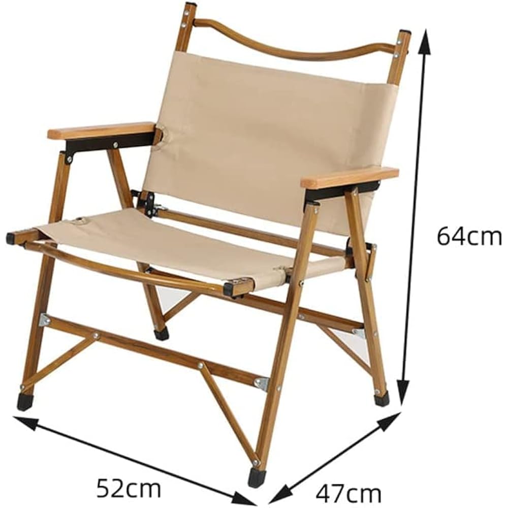 Folding Chair, Folding Chair, Load Capacity 120kg, Outdoor Chair, Camping Chair, Portable, For Fishing, Climbing, Beach, Garden, Aluminum Alloy, Khaki Color