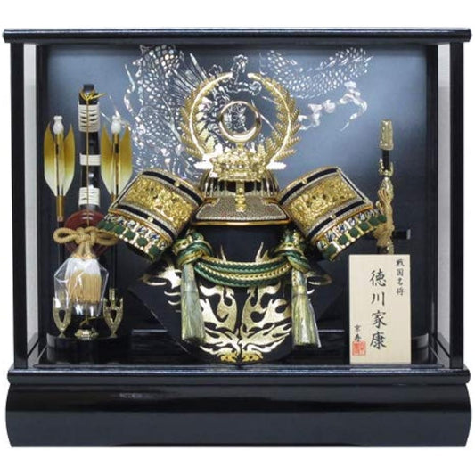 May Doll Case Tokugawa Helmet Case YN31331GKC Width 43 x Depth 28 x Height 38 cm (Case Outer Dimensions) Tokugawa Ieyasu
