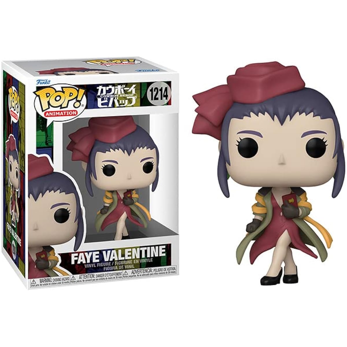 POP Cowboy Bebop - Faye Valentine Funko Pop! Vinyl Figure (Includes Compatible Pop Box Protector Case), Multicolor, 3.75 Inch