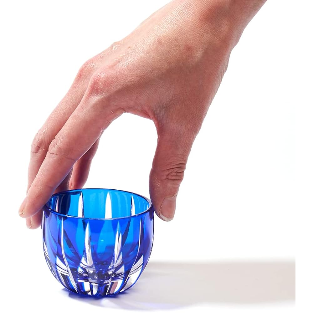 [Taimuro Kobo Official] Crystal Edo Kiriko Yasunori Kimura Kenbishi Glass Cup (Clear) TB5100-00 Paulownia Box Made in Japan