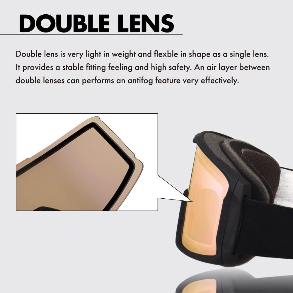 [ZERO TECH BASE] Original replacement lenses for Smith I/OX goggles for skiing and snowboarding