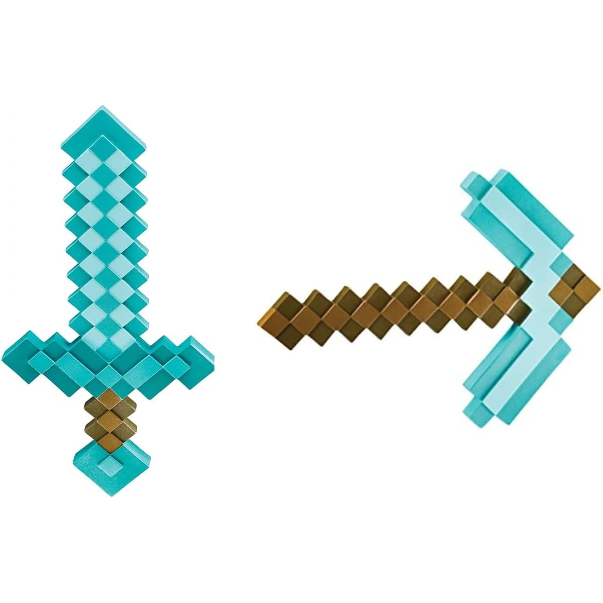 Disguise Minecraft Costume Sword and Pickaxe Combo Official Minecraft Costume Accessories Set for Kids, See the Pictures, One Size