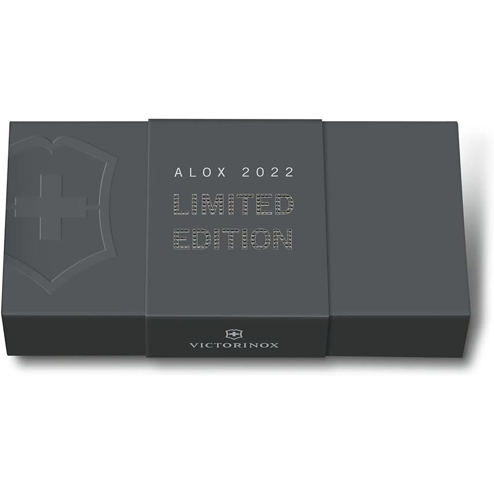 VICTORINOX ALOX Limited Edition 2022 Swiss Army Knife Multifunctional Knife Outdoor Camping Swiss Made Multitool Present Gift Easy to Carry Jutoku Knife All Purpose Knife [Domestic Genuine Product Warranty Included]