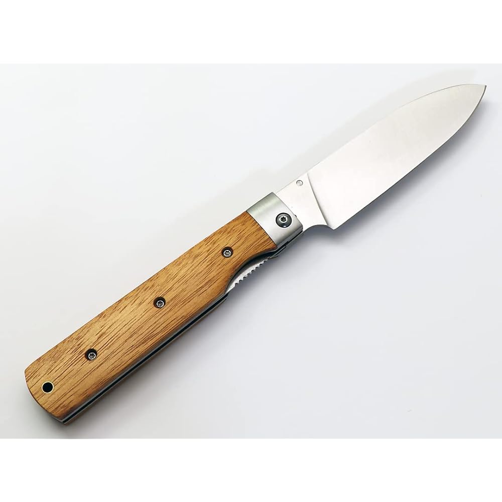 [Barbecue Chef] Folding knife Santoku type camping knife