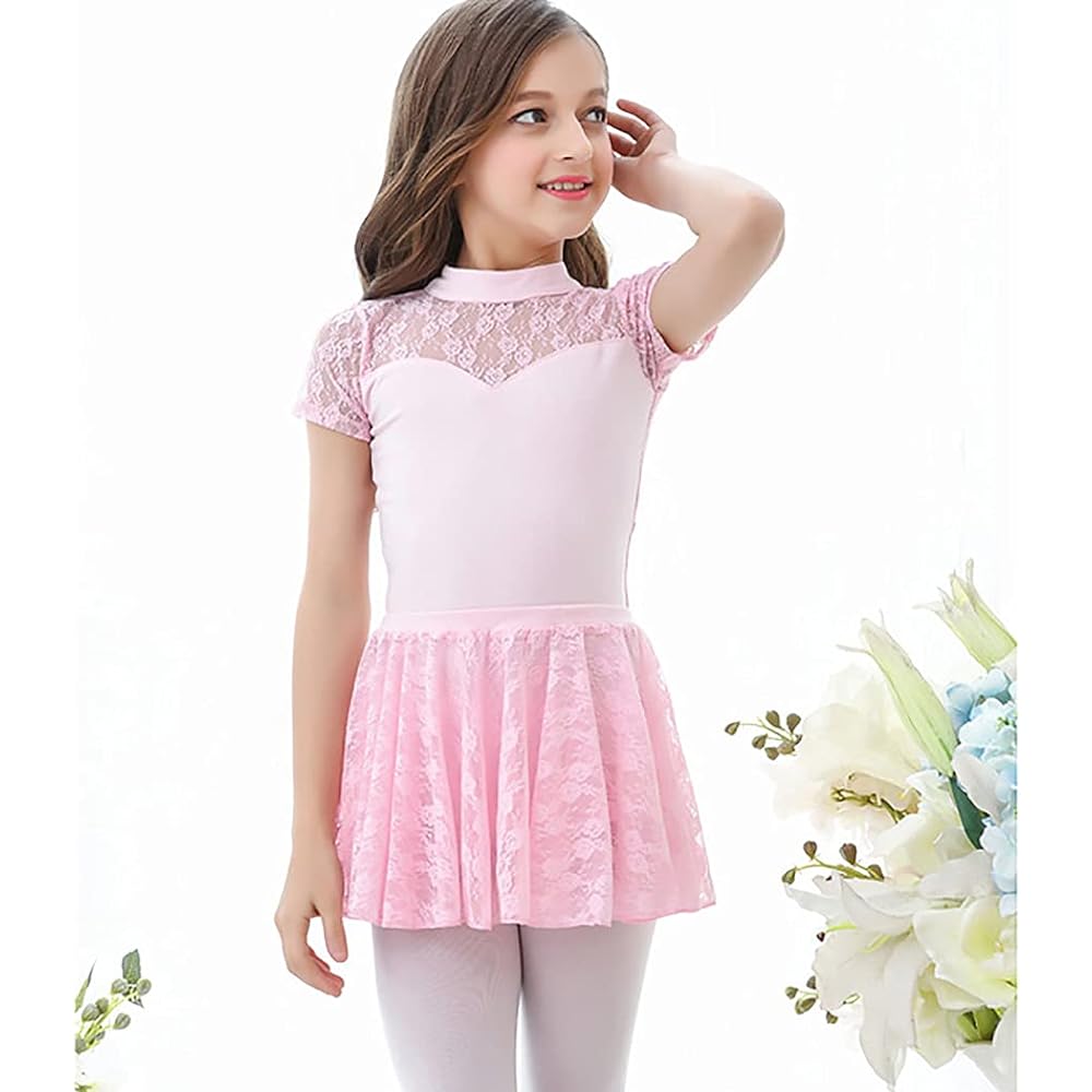 Manana ma13 Silkily 2way Manana Leotard Ballet Children's Skirt Separate Lace Snap Costume Kids Junior Girls