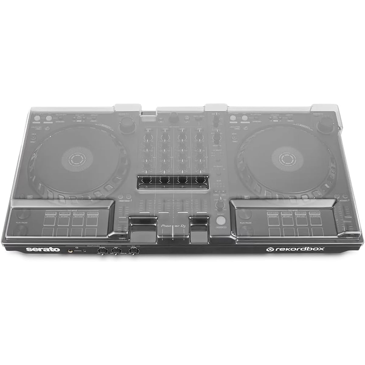 DECKSAVER Cover Pioneer DJ DDJ-FLX6 & DDJ-FLX6-GT (DS-PC-DDJFLX6), Smoke/Clear, Travel, Unique