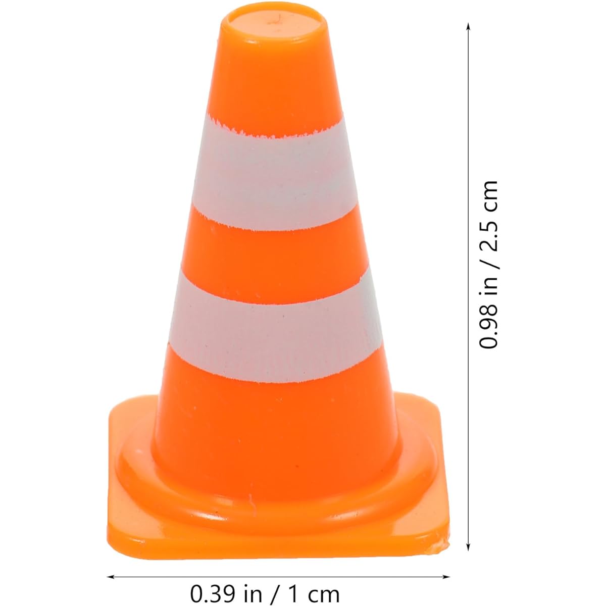 NUOBESTY Mini Traffic Cone 50 Pieces Miniature Traffic Cone Mini Traffic Sign Barricade Sign Traffic Scene Road Sign Model Children's Pretend Toy Traffic Cone