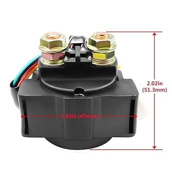 Starter Relay Cell Relay Motorcycle Starter Solenoid Relay Yamaha Virago XV500 83-84 XV535 1987-2000 XV750 XV920 81-83 XV1100 89-99 XVZ1200 1983-1985