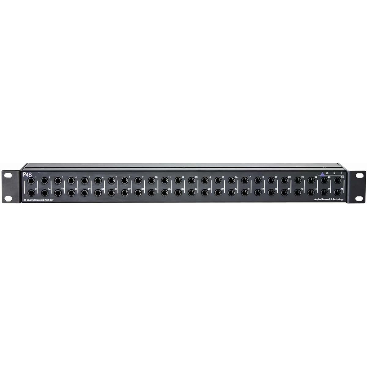 ART 48-point 1/4-inch TRS balanced patchbay P48 [Official domestic import]