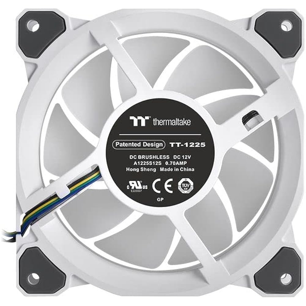 Thermaltake Riing Quad PLUS 12 RGB White PC Case Fan 120mm CL-F100-PL12SW-C FN1502